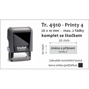 Trodat 4910, Printy 4